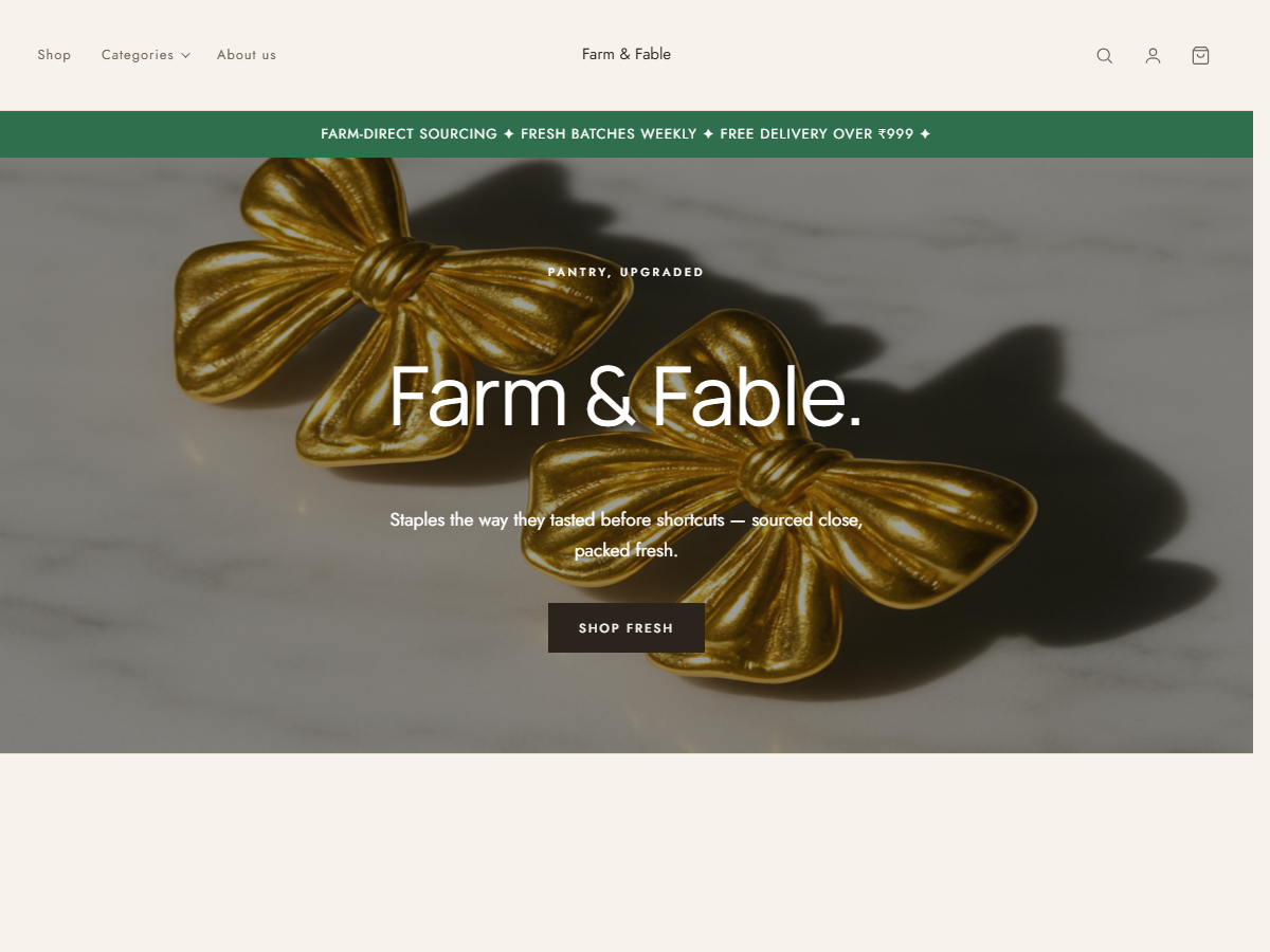 Fresh theme