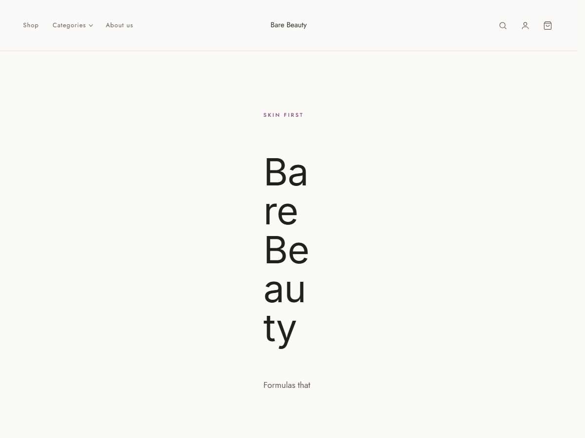 Minimal theme preview