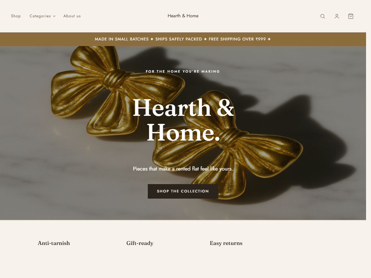 Warm theme preview